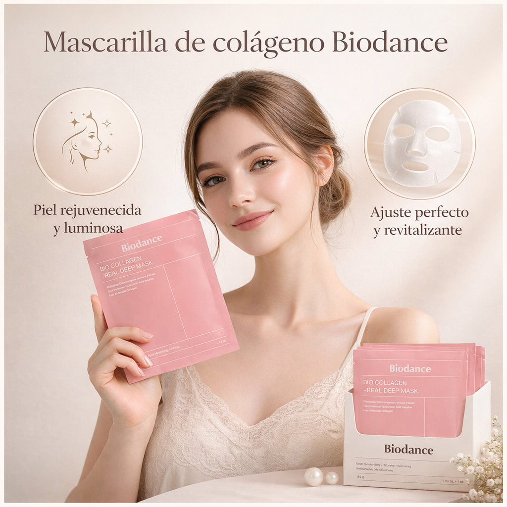 Kit x4 Mascarillas de Bio-Colágeno de  Hidratación Profunda - Formula Clinica