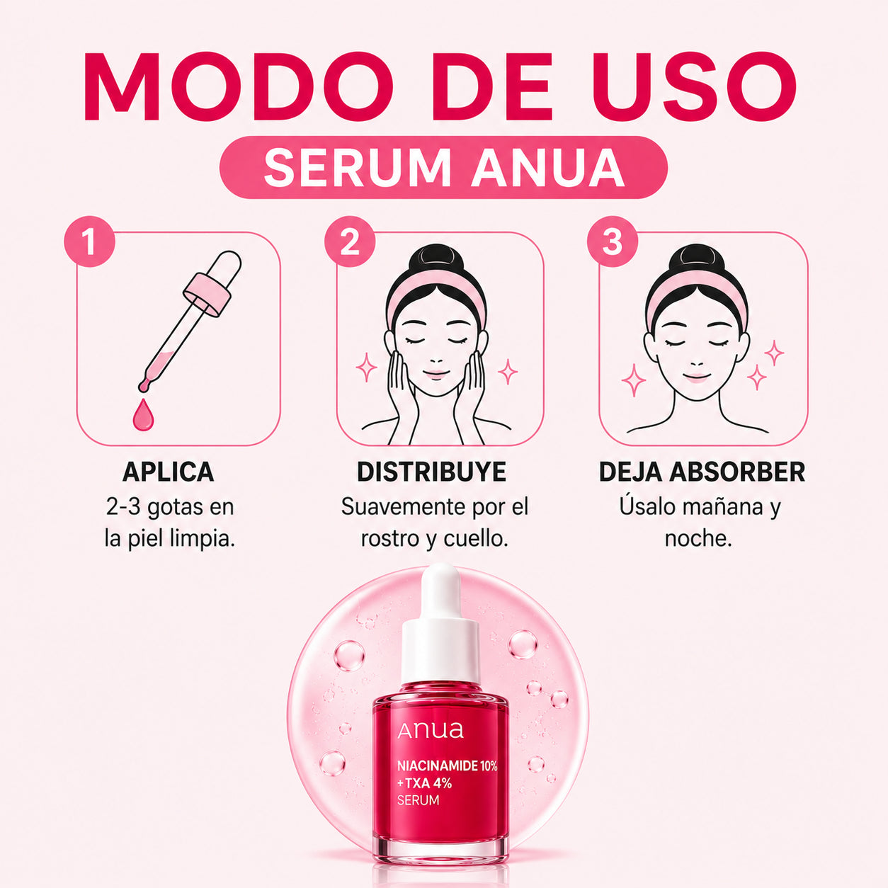 Serum Anua: Elimina las manchas post-acne