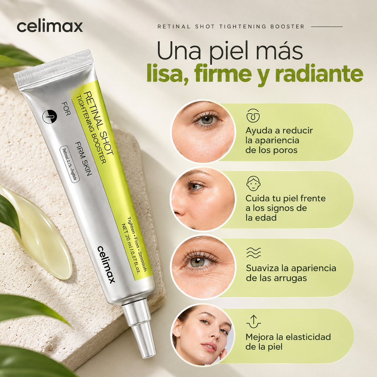 Retinal Shot Celimax para líneas de expresión y arrugas